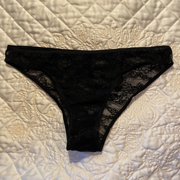 Unknown Intimates Sleepwear Black Lace Bikini S Panties Poshmark